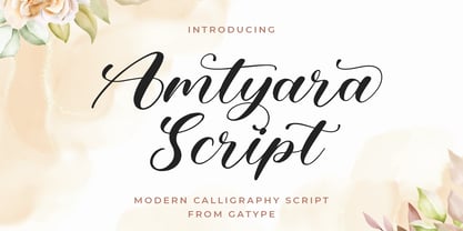 Amtyara Script Font Poster 1