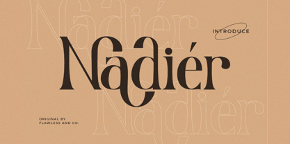 Nadier Font Poster 1