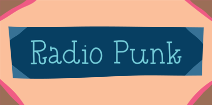 Radio Punk Font Poster 1