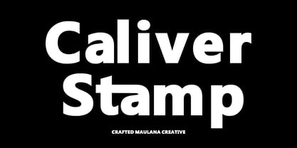 MC Caliver Stamp Font Poster 1