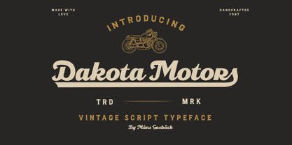 Dakota Motors Font Poster 1