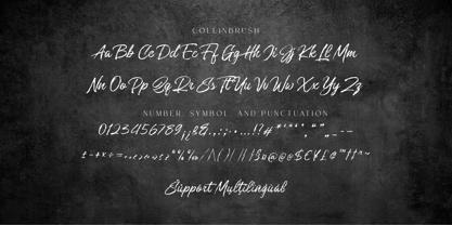 Collinbrush Font Poster 11