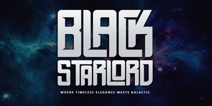 Black Starlord Font Poster 1