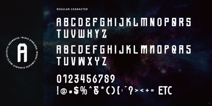 Black Starlord Font Poster 8