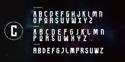 Black Starlord Font Poster 10