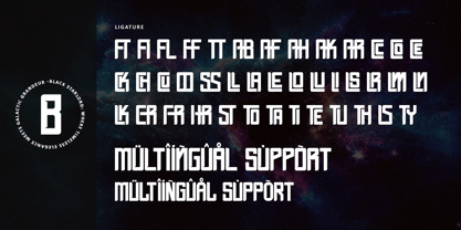 Black Starlord Font Poster 9