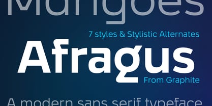 Afragus Font Poster 1