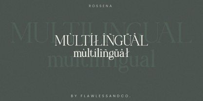 Rossena Font Poster 4