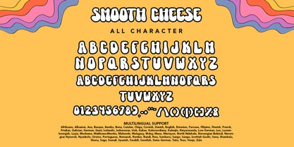 Smooth Cheese Font Poster 7