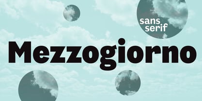 Mezzogiorno Font Poster 1