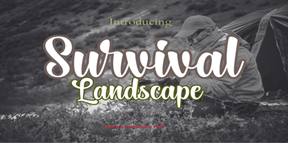 Survival Landscape Font Poster 1