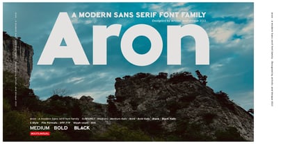 Aron Font Poster 9