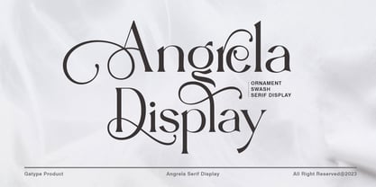 Angrela Display Font Poster 1