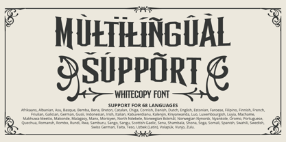 Whitecopy Font Poster 14