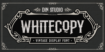 Whitecopy Font Poster 1