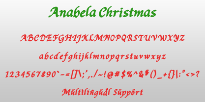 Anabela Christmas Font Poster 5