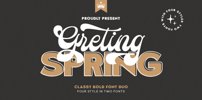 Greting Spring Script Font Poster 13