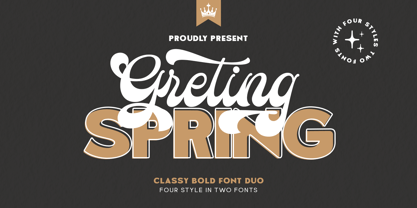 Greting Spring Script Police Poster 13