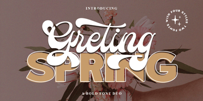 Greting Spring Script Font Poster 1