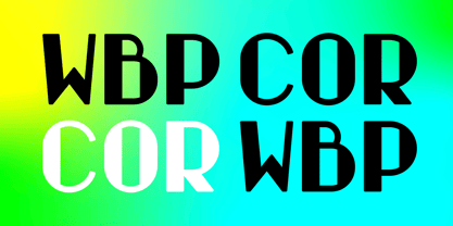 WBP Cor Font Poster 2