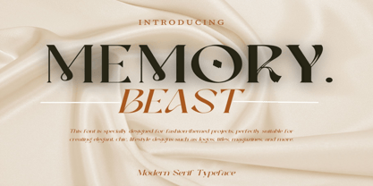 Memory Beast Font Poster 1
