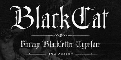 BlackCat Blackletter Font Poster 1