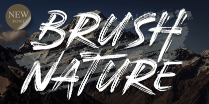 Brush Nature Font Poster 1