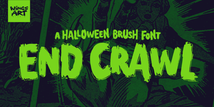 End Crawl Font Poster 1