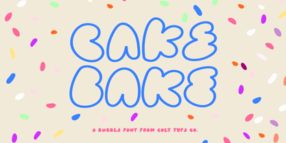 Cake Bake Font Poster 6