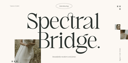 Spectral Bridge Font Poster 1