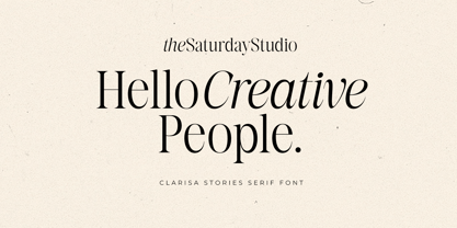 Clarisa Stories Font Poster 2