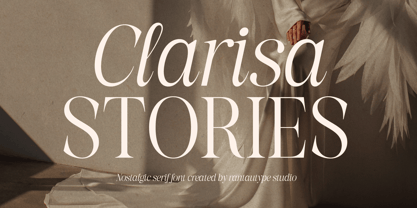 Clarisa Stories Font Poster 1