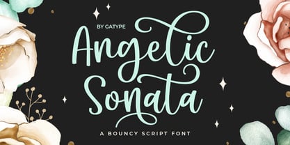 Angelic Sonata Font Poster 1