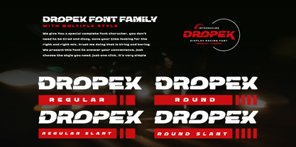 Dropex Font Poster 2