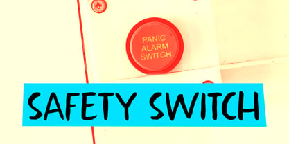 Safety Switch Font Poster 1