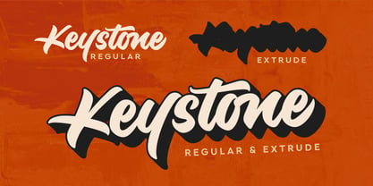 Heystone Typeface Font Poster 4