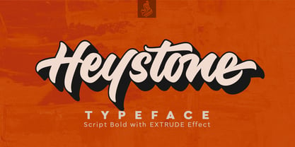 Heystone Typeface Font Poster 1