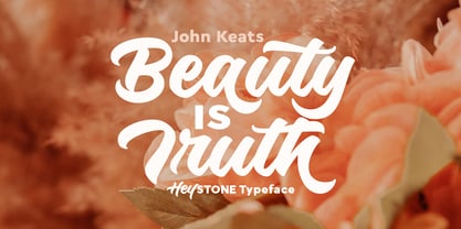 Heystone Typeface Font Poster 13