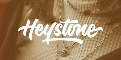 Heystone Typeface Font Poster 8