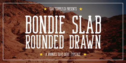 Bondie Slab Rounded Drawn Fuente Póster 1