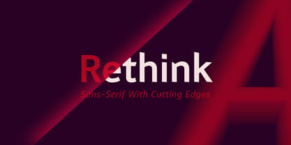 Rethink Font Poster 1