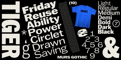 Murs Gothic Font Poster 10