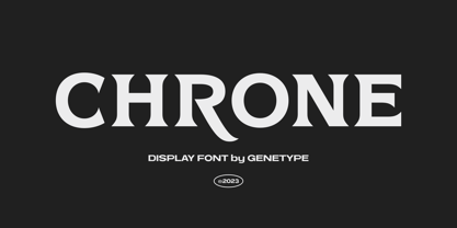 Chrone Font Poster 1