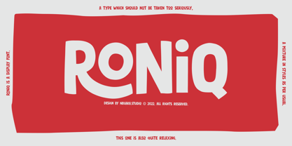 Roniq Font Poster 1