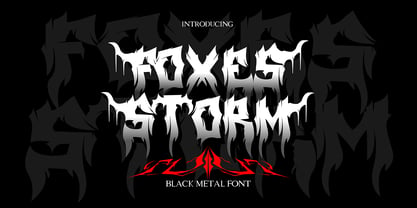 Foxes Storm Font Poster 1