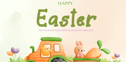 Easter Smile Font Poster 2