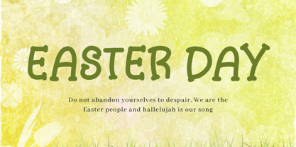 Easter Smile Font Poster 5