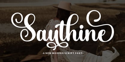 Sauthine Font Poster 1