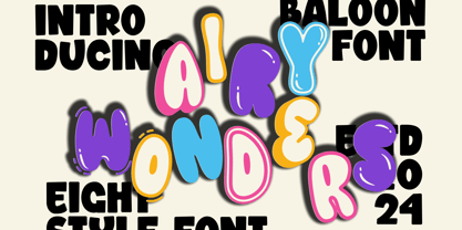 Airy Wonders Font Poster 1