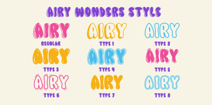 Airy Wonders Font Poster 10